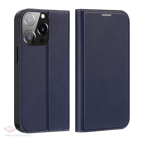 Dux Ducis Skin X2 etui do iPhone 14 Pro pokrowiec z magnetyczną klapką niebieski