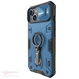 Nillkin CamShield Armor Pro Case etui iPhone 14 pancerny pokrowiec z osłoną na aparat ring podstawka niebieskie