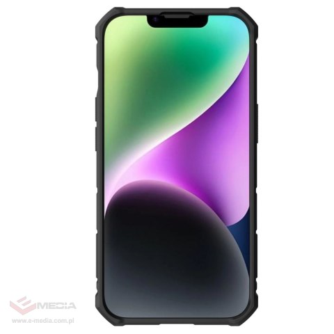 Nillkin CamShield Armor Pro Case etui iPhone 14 pancerny pokrowiec z osłoną na aparat ring podstawka niebieskie