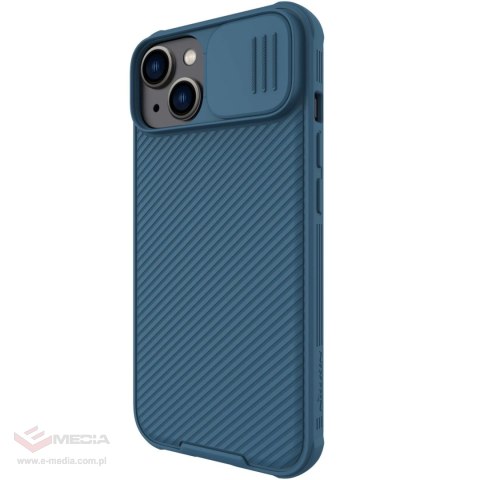 Nillkin CamShield Pro Case etui iPhone 14 Plus pancerny pokrowiec osłona na aparat kamerę niebieski