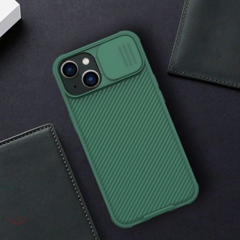 Nillkin CamShield Pro Case etui iPhone 14 Plus pancerny pokrowiec osłona na aparat kamerę niebieski