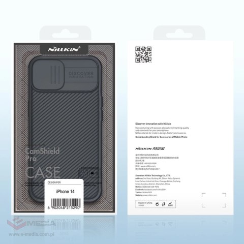 Nillkin CamShield Pro Case etui iPhone 14 / iPhone 13 pancerny pokrowiec osłona na aparat kamerę czarny