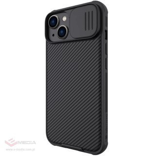 Nillkin CamShield Pro Magnetic Case etui iPhone 14 Plus pokrowiec osłona na aparat kamerę czarny (z MagSafe)