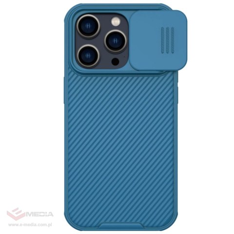 Nillkin CamShield Pro Magnetic Case etui iPhone 14 Pro Max pokrowiec osłona na aparat kamerę niebieski (z MagSafe)