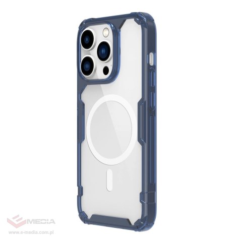 Nillkin Nature Pro Magnetic Case etui iPhone 14 Pro Max magnetyczny pokrowiec MagSafe niebieski