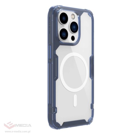 Nillkin Nature Pro Magnetic Case etui iPhone 14 Pro magnetyczny pokrowiec MagSafe niebieski