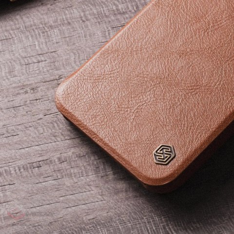 Nillkin Qin Leather Pro Case etui iPhone 14 Plus osłona na aparat kabura pokrowiec obudowa z klapką czarny