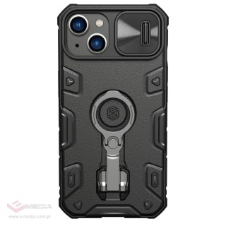 Nillkin CamShield Armor Pro Case etui iPhone 14 Plus pancerny pokrowiec z osłoną na aparat ring podstawka czarne