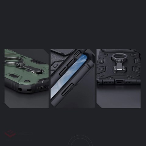 Nillkin CamShield Armor Pro Magnetic Case etui iPhone 14 Pro magnetyczny pokrowiec MagSafe z osłoną na aparat niebieskie