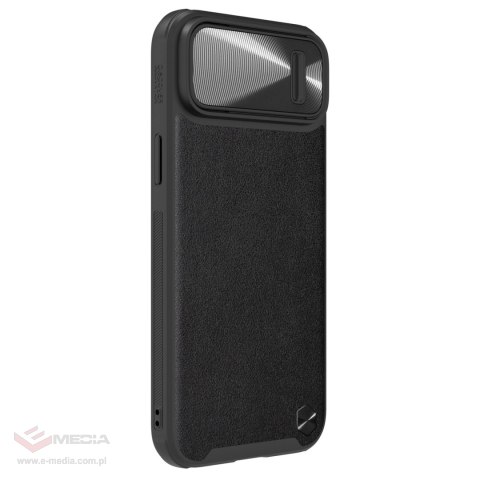 Nillkin CamShield Leather S Case etui iPhone 14 Plus pokrowiec z osłoną na aparat czarne