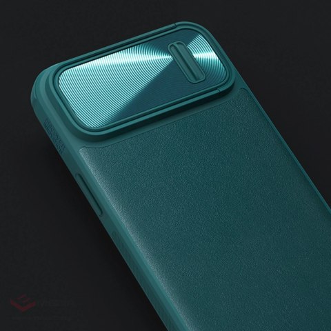 Nillkin CamShield Leather S Case etui iPhone 14 Plus pokrowiec z osłoną na aparat czarne