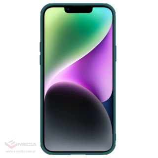 Nillkin CamShield Leather S Case etui iPhone 14 Plus pokrowiec z osłoną na aparat zielone