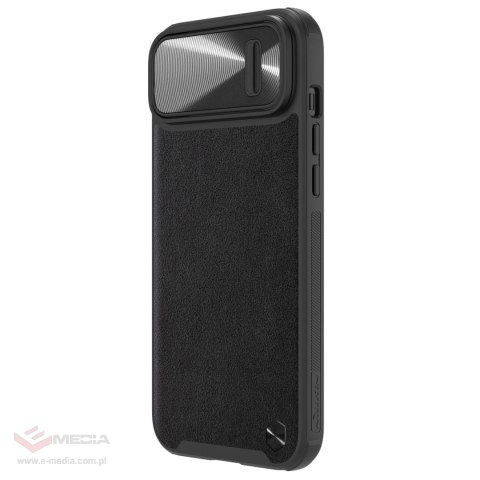 Nillkin CamShield Leather S Case etui iPhone 14 pokrowiec z osłoną na aparat czarny