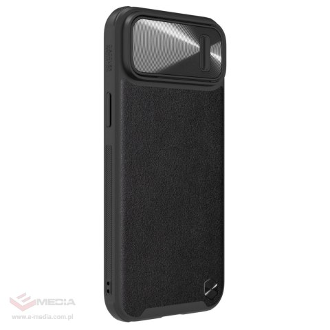 Nillkin CamShield Leather S Case etui iPhone 14 pokrowiec z osłoną na aparat czarny