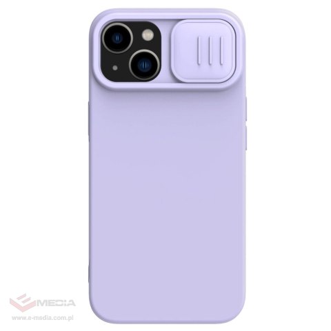 Nillkin CamShield Magnetic Silicone Case etui iPhone 14 Plus magnetyczny MagSafe pokrowiec z osłoną na aparat fioletowy