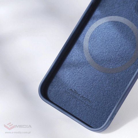 Nillkin CamShield Magnetic Silicone Case etui iPhone 14 Plus magnetyczny MagSafe pokrowiec z osłoną na aparat fioletowy