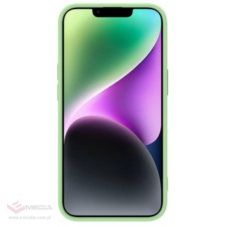 Nillkin CamShield Magnetic Silicone Case etui iPhone 14 Plus magnetyczny MagSafe pokrowiec z osłoną na aparat zielony