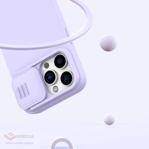 Nillkin CamShield Magnetic Silicone Case etui iPhone 14 Pro magnetyczny MagSafe pokrowiec z osłoną na aparat zielony