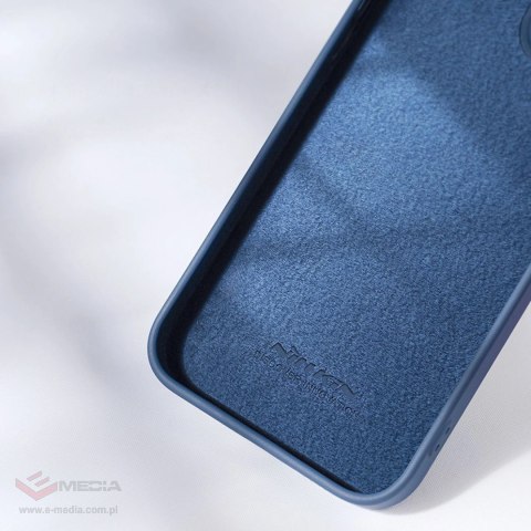 Nillkin CamShield Silky Silicone Case etui iPhone 14 Plus pokrowiec z osłoną na aparat fioletowy