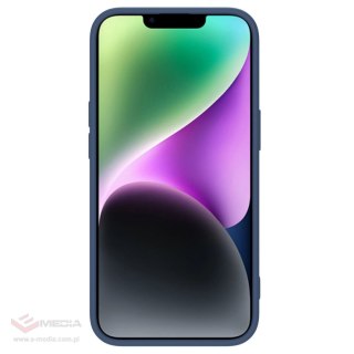 Nillkin CamShield Silky Silicone Case etui iPhone 14 Plus pokrowiec z osłoną na aparat niebieski