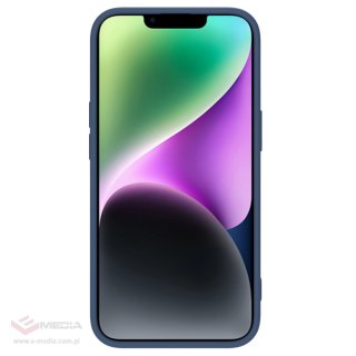 Nillkin CamShield Silky Silicone Case etui iPhone 14 pokrowiec z osłoną na aparat niebieski