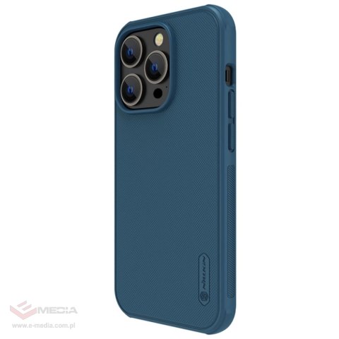 Nillkin Super Frosted Shield Pro Magnetic Case etui iPhone 14 Pro Max z MagSafe magnetyczne niebieski