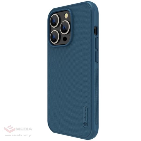 Nillkin Super Frosted Shield Pro etui iPhone 14 Pro Max pokrowiec na tył plecki niebieski