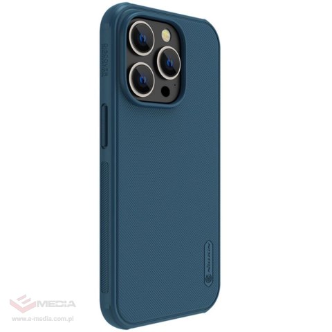 Nillkin Super Frosted Shield Pro etui iPhone 14 Pro pokrowiec na tył plecki niebieski