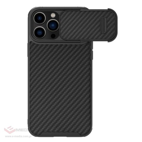 Nillkin Synthetic Fiber S Case etui iPhone 14 Pro Max z osłoną na aparat czarny