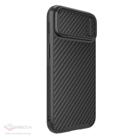 Nillkin Synthetic Fiber S Case etui iPhone 14 z osłoną na aparat czarny