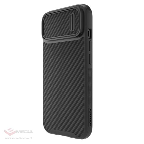 Nillkin Synthetic Fiber S Case etui iPhone 14 z osłoną na aparat czarny