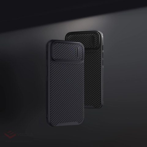 Nillkin Synthetic Fiber S Case etui iPhone 14 z osłoną na aparat czarny