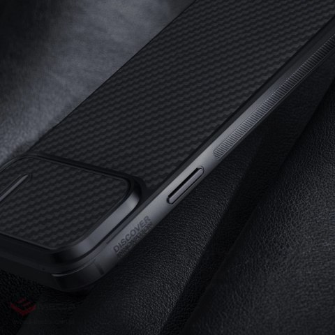 Nillkin Synthetic Fiber S Case etui iPhone 14 z osłoną na aparat czarny