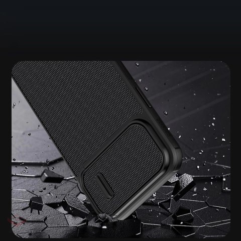 Nillkin Textured S Case etui iPhone 14 pancerny pokrowiec z osłoną na aparat czarny