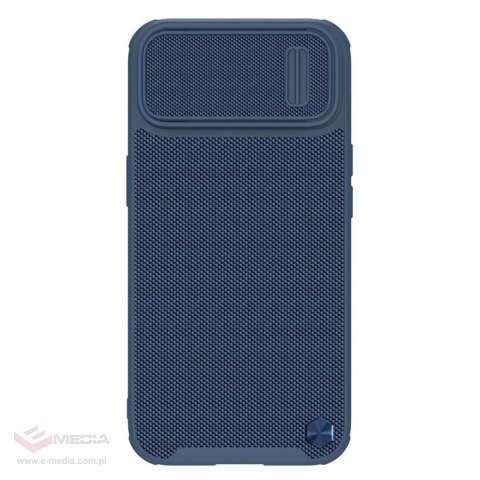 Nillkin Textured S Case etui iPhone 14 Plus pancerny pokrowiec z osłoną na aparat niebieskie