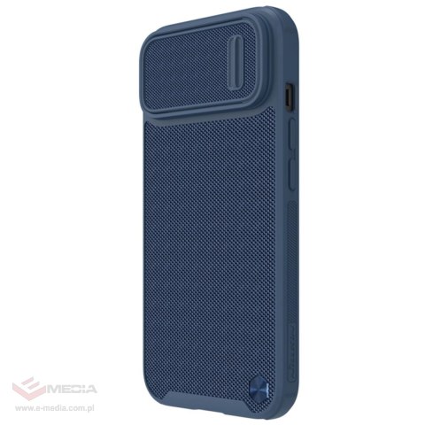 Nillkin Textured S Case etui iPhone 14 Plus pancerny pokrowiec z osłoną na aparat niebieskie