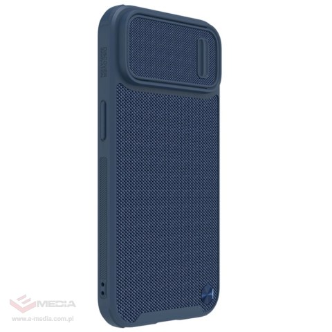 Nillkin Textured S Case etui iPhone 14 Plus pancerny pokrowiec z osłoną na aparat niebieskie