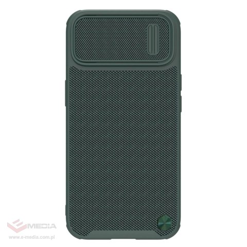 Nillkin Textured S Case etui iPhone 14 Plus pancerny pokrowiec z osłoną na aparat zielony