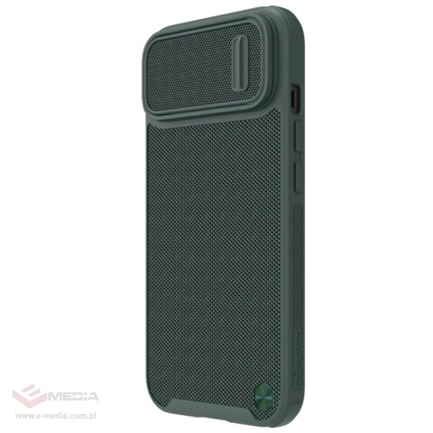 Nillkin Textured S Case etui iPhone 14 Plus pancerny pokrowiec z osłoną na aparat zielony