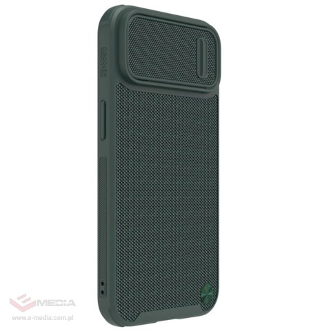 Nillkin Textured S Case etui iPhone 14 Plus pancerny pokrowiec z osłoną na aparat zielony