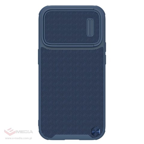 Nillkin Textured S Case etui iPhone 14 Pro Max pancerny pokrowiec z osłoną na aparat niebieski