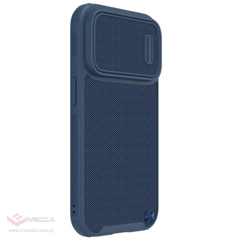 Nillkin Textured S Case etui iPhone 14 Pro Max pancerny pokrowiec z osłoną na aparat niebieski