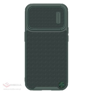 Nillkin Textured S Case etui iPhone 14 Pro pancerny pokrowiec z osłoną na aparat zielony