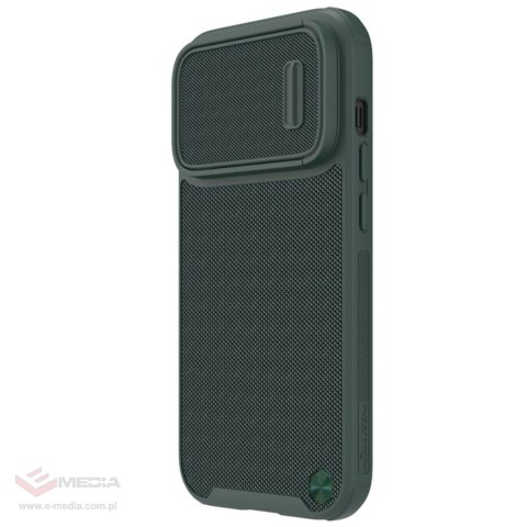 Nillkin Textured S Case etui iPhone 14 Pro pancerny pokrowiec z osłoną na aparat zielony