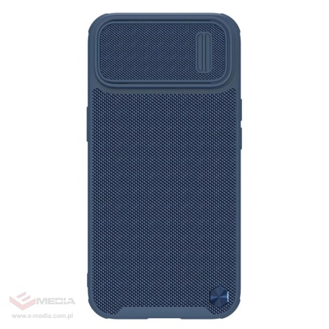 Nillkin Textured S Case etui iPhone 14 pancerny pokrowiec z osłoną na aparat niebieski