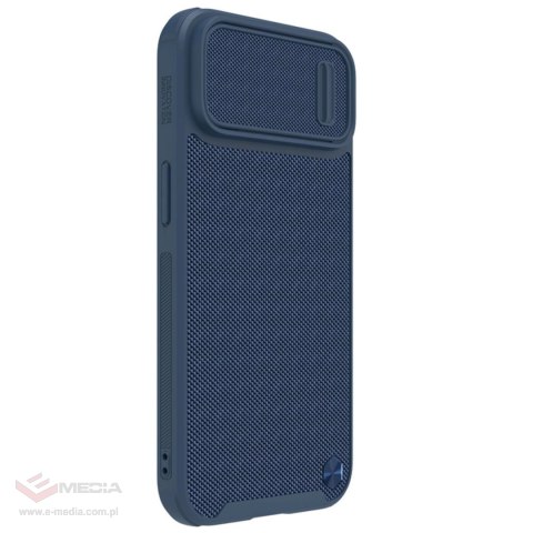 Nillkin Textured S Case etui iPhone 14 pancerny pokrowiec z osłoną na aparat niebieski