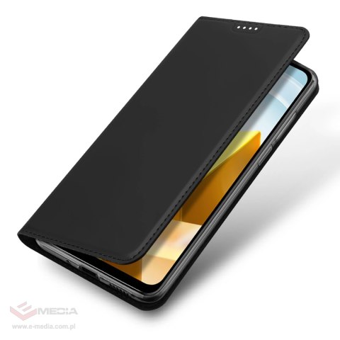 Dux Ducis Skin Pro etui Xiaomi Poco M5 portfel kabura pokrowiec z klapką czarny