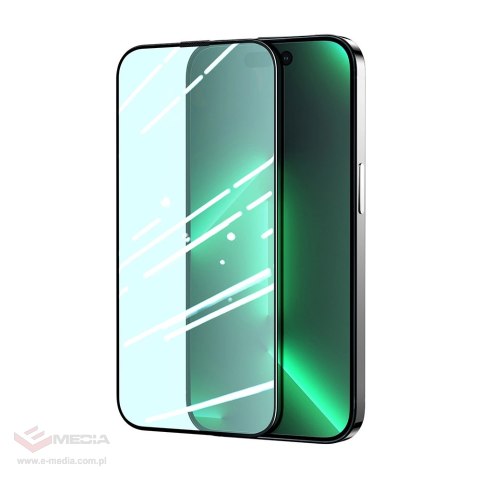 Joyroom Knight zielone szkło do iPhone 14 Pro z filtrem Anti Blue Light na cały ekran (JR-G02)