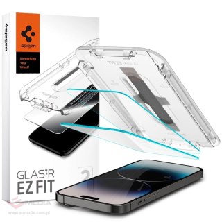 Szkło hartowane Spigen Glas.tR EZ Fit na iPhone 14 Pro Max - 2 szt.