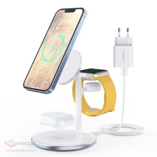 Choetech T585-F indukcyjna stacja ładująca 3w1 iPhone 12/13, AirPods Pro, Apple Watch biały